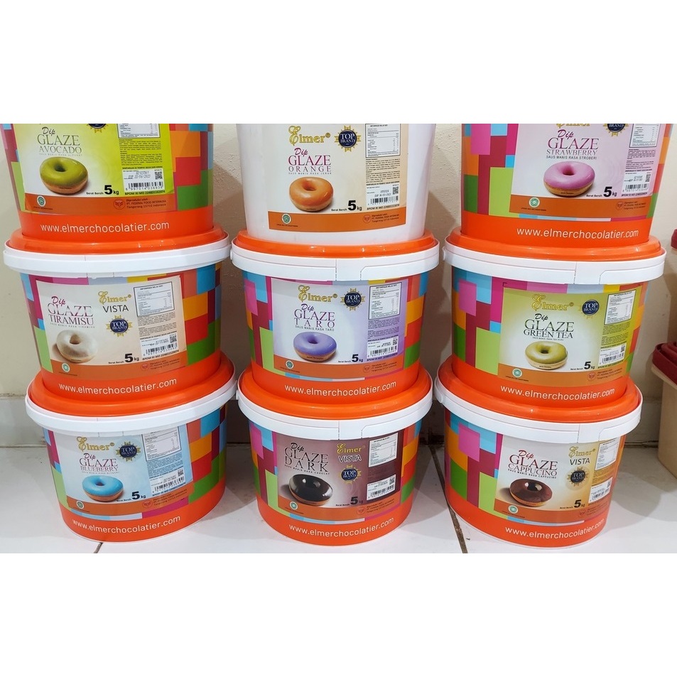 

elmer dip glaze topping donat ala j.*o 5kg