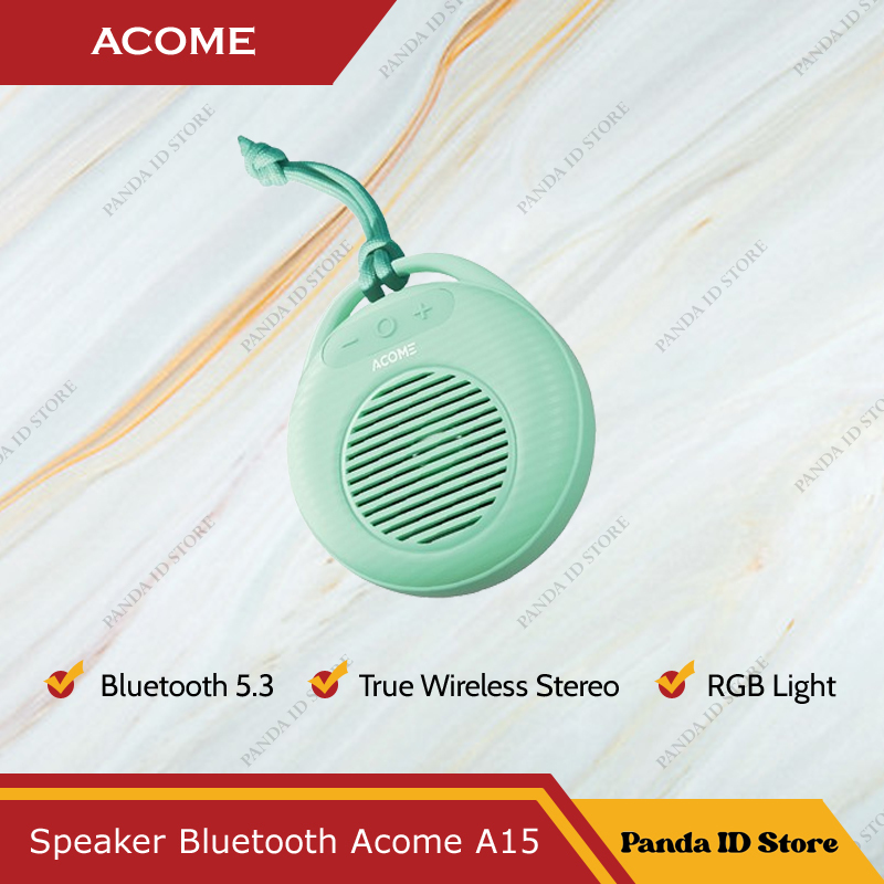 Speaker Bluetooth 5.3 Acome A15 Mini 3W TWS RGB Ultra Bass