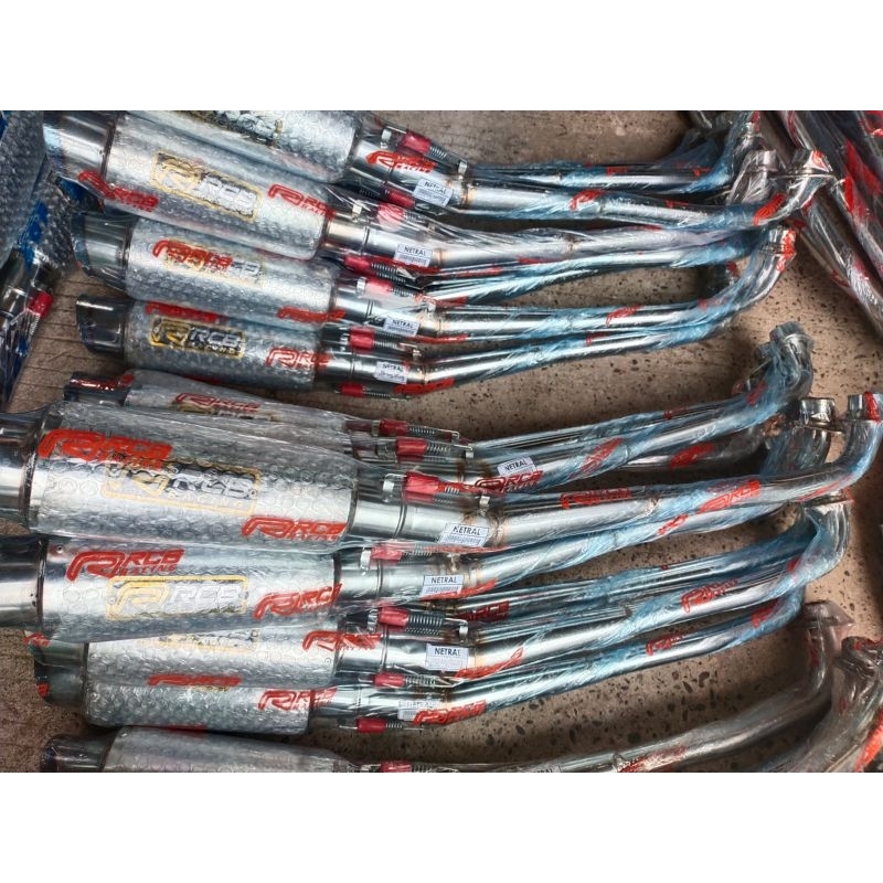 KNALPOT BAKAR RCB RACING UNIVERSAL SUARA NGEBASS MERDU PADAT JOKER KARISMA NETRAL KHARISMA KPH SUPRA