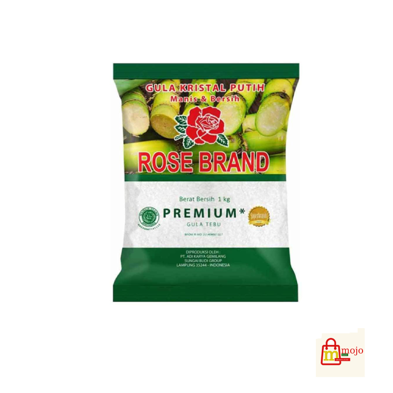 

Gula Kristal Premium Rose Brand 1 kg