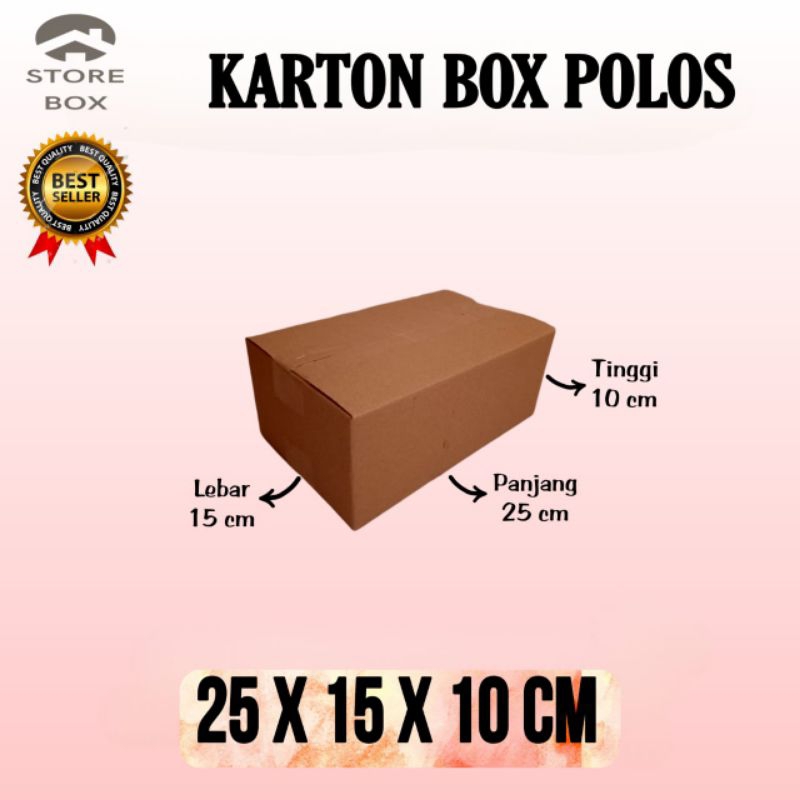 

kardus polos UK 25x15x10 kardus kecil kardus packing