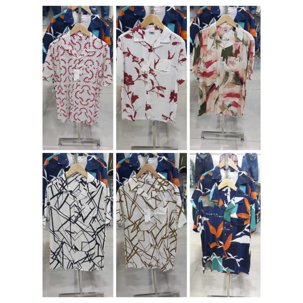 BAJU PRIA DEWASA KEMEJA PRINTING M231 ORIGINAL SIZE S – XXL