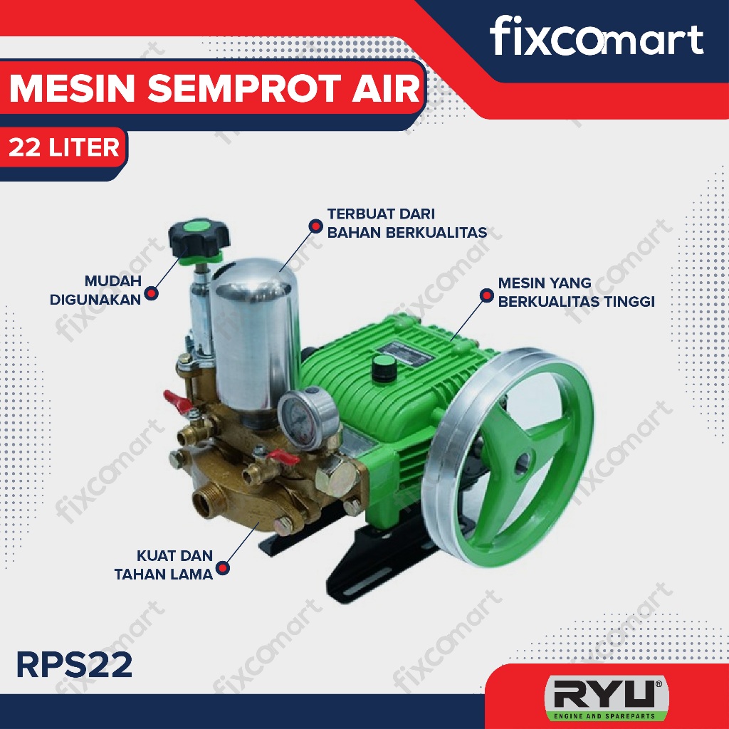 RYU Power Sprayer / Mesin Power Sprayer / Alat Cuci Motor Mobil RPS 22