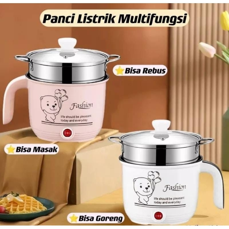 Panci Elektrik Fashion Cooking Pot Steamer Multifungsi