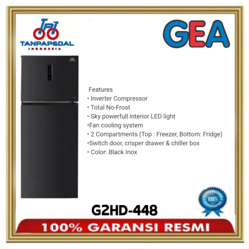 kulkas Gea 2 pintu G2HD-448