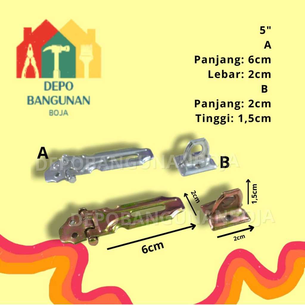 (1.14) (KZK5")Grendel / Grendel Overpale / Cantolan Gembok