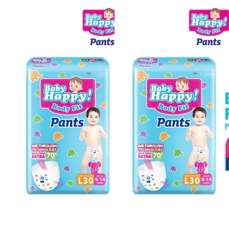 [ 2 PCS] PAMPERS BABY HAPPY M / L