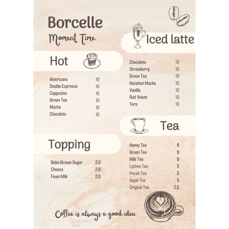 

CETAK SETIKER DAFTAR MENU MAKANAN MINUMAN CUSTOM STIKER DAFTAR MENU A3 A4