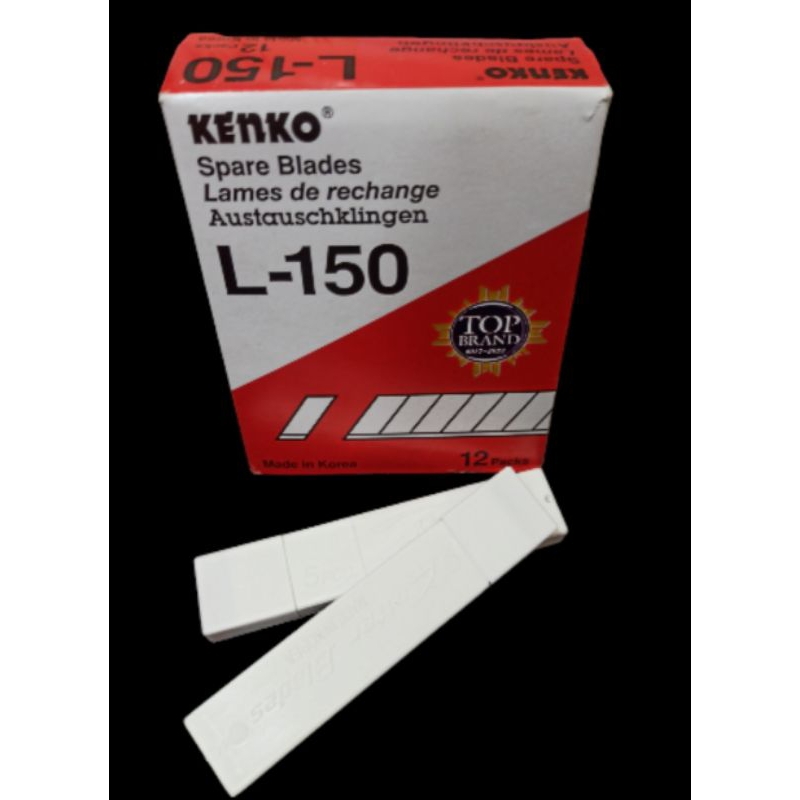 

ISI CUTTER KENKO L-150 , REFILL UNTUK CUTTER BESAR , PER PAK (12 PCS)
