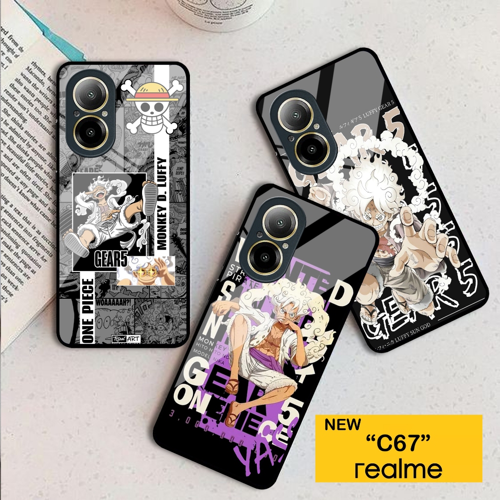 Softcase Glass Realme C67 [39] Case Anime Realme C67 - Pelindung Handphone Realme C67- Casing Glass 