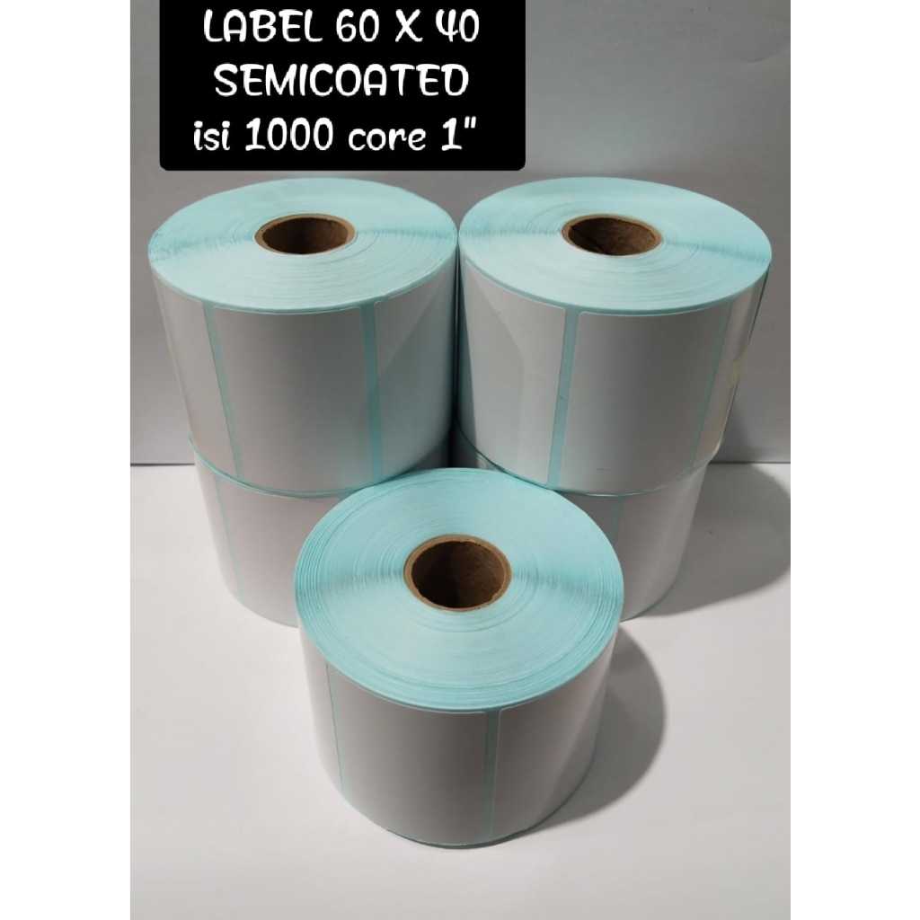 

LABEL SEMICOATED UK.60 mm x 40 mm isi 1.000 PSC
