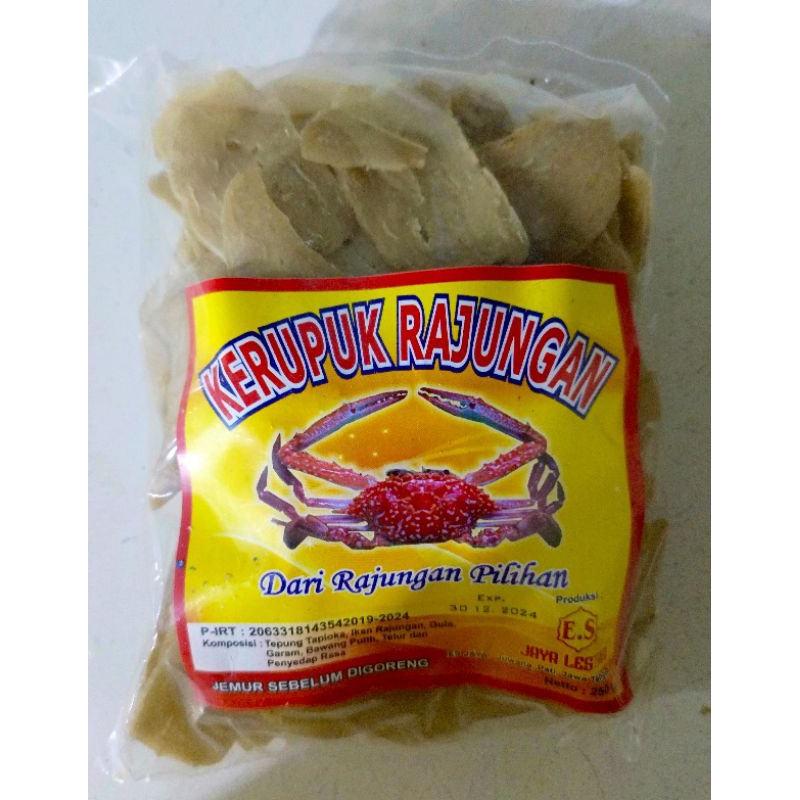 

Kerupuk Rajungan / Kepiting kemasan 200 gr