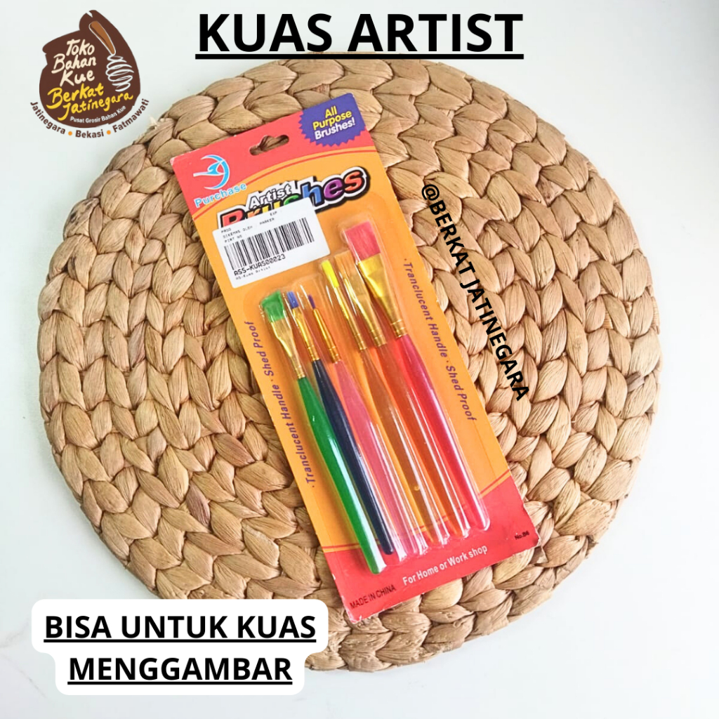 

KUAS ARTIST 1 SET / KUAS MENGGAMBAR / KUAS SERBAGUNA