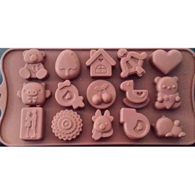 Cetakan silikon cetakan coklat puding fondant rumah mainan boneka