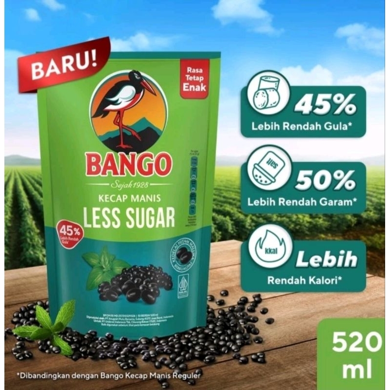 

BANGO KECAP MANIS LESS SUGAR 520 ML