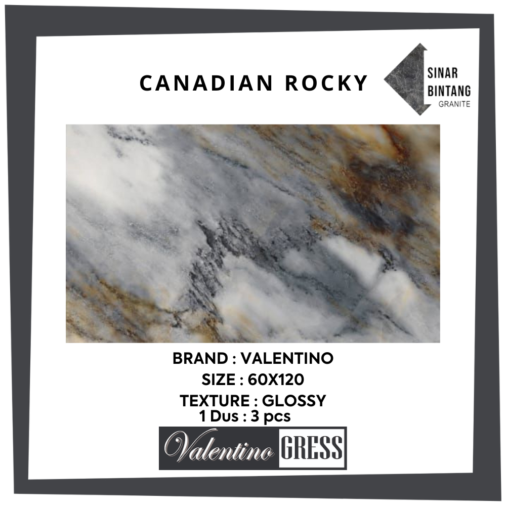 Granit Lantai | 60X120 Canadian Rocky Valentino Gress