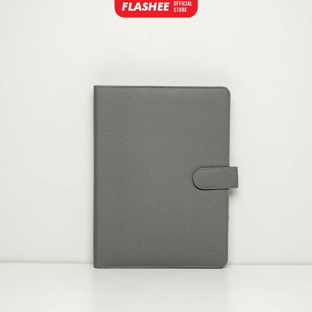 

Flashee Binder Polos A5 Warna Abu 20 Ring Binder Sekolah Eksklusif Notebook Polos