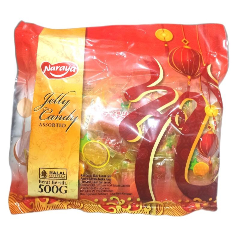 

Naraya Jelly Soft Candy Permen Lunak Aneka Rasa Buah Buahan 500g