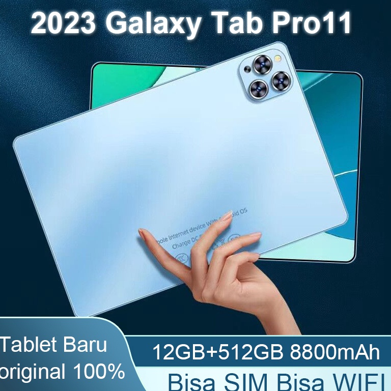ART Y55Z Bisa CODTablet PC Asli Baru Galaxy Tab S11 12GB  512GB Tablet Android 11 inch Layar Full Sc