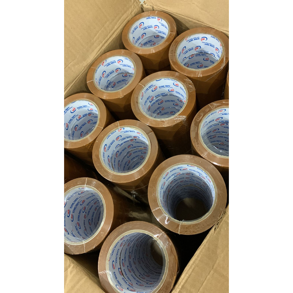 

HenJO Lakban Bening Dan Coklat 60y 90y dan 100y Per Slop Isi 6pcs