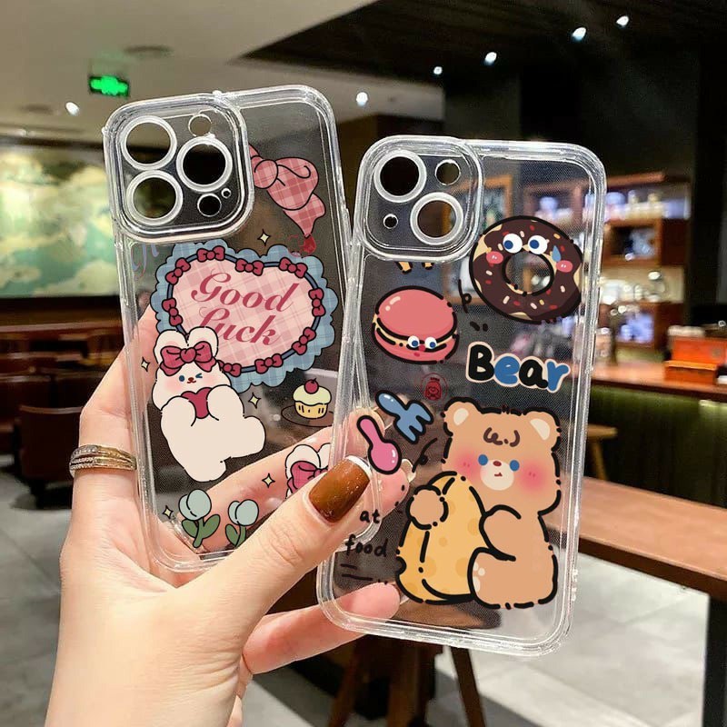 Softcase bening lucu for all type iphone ifnix samsung vivo realme vivo oppo (B06)