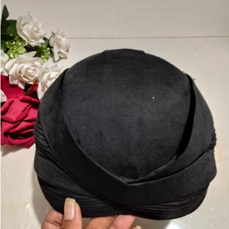 Blangkon solo perbawan hitam polos