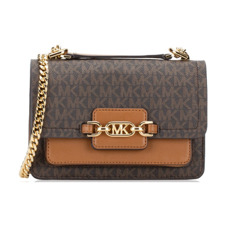MK Heather XS Crossbody Brown Acorn