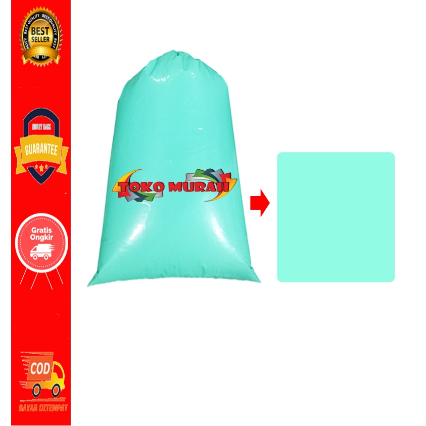 Cat Tembok Kiloan 1Kg Warna Hijau Tosca Muda