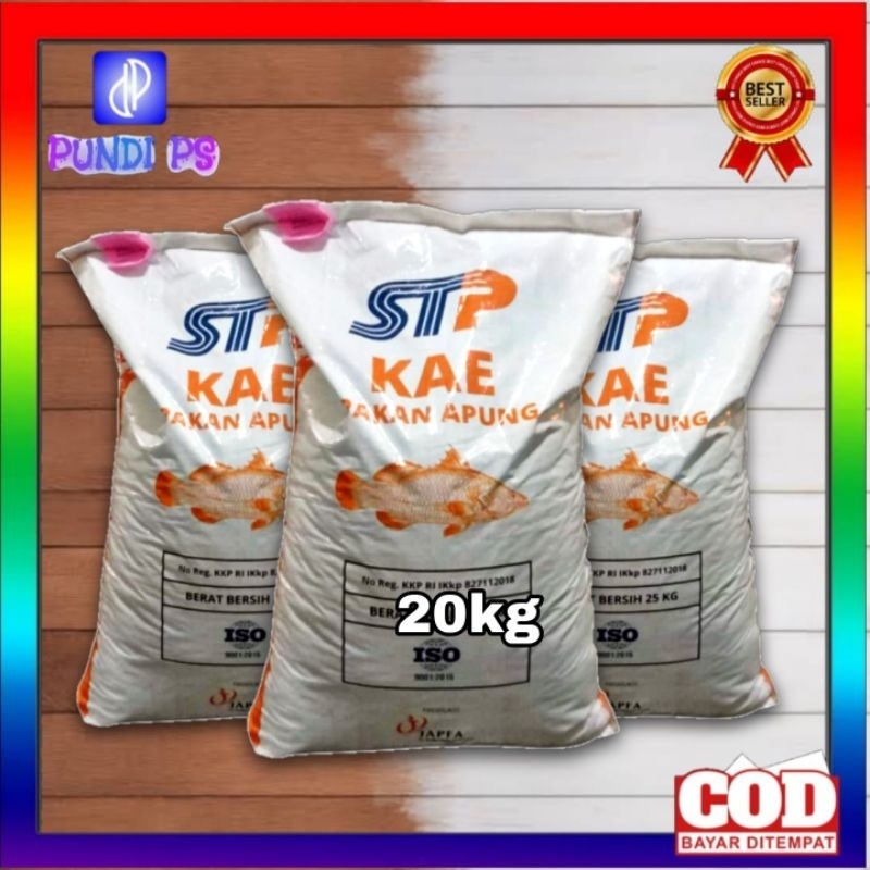 Pakan Ikan STP KAE 20kg 5mm Pakan Pelet Koi 1 sak karung JAPFA COMFEED