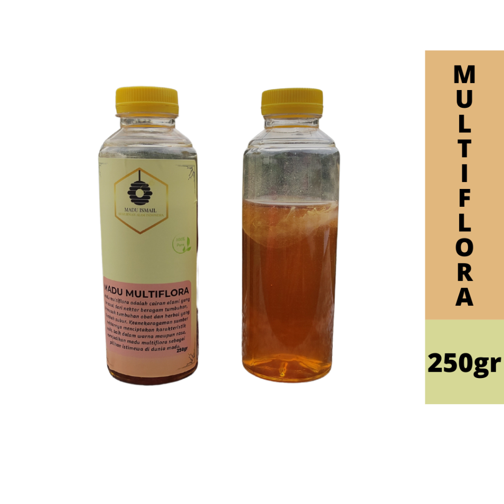 

Madu Ismail - Madu Multiflora 1/4kg / Madu Murni Nektar Multiflora 250gr