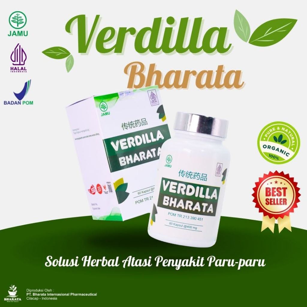 Obat Batuk Menahun Batuk Berdarah ISPA Asma Radang Paru-paru Verdilla Bharata | Mahkota Bharata