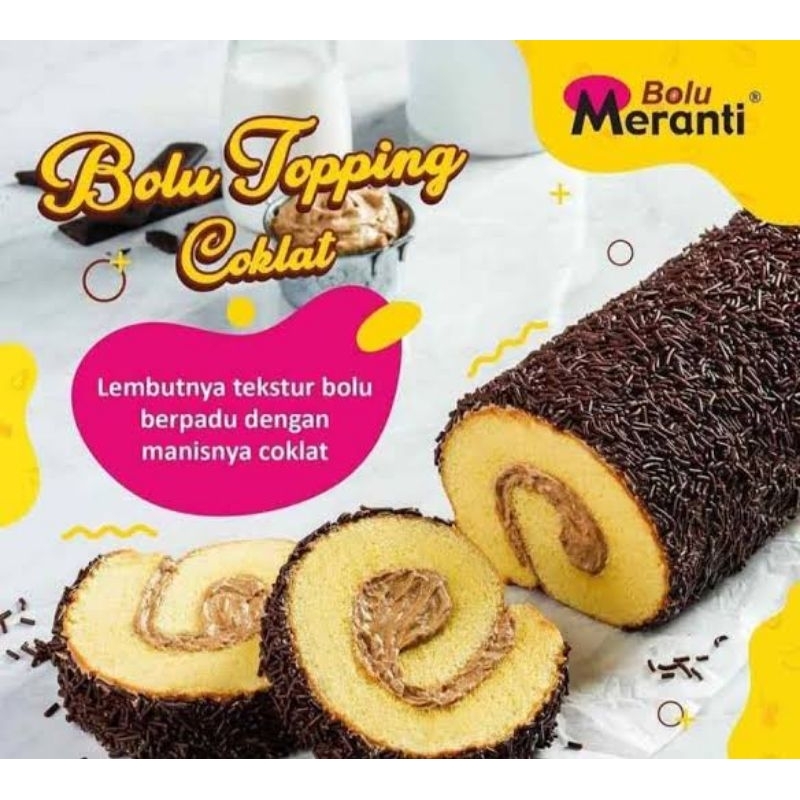 

Bolu Gulung Meranti Medan Rasa Moka Toping Coklat