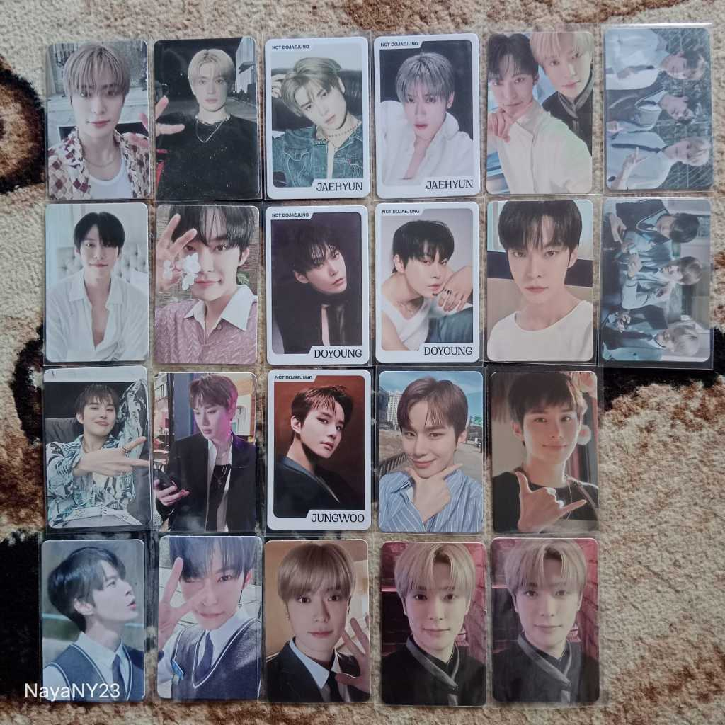 Photocard PC Trading Card TC DJJ Dojaejung Parfume (Jaehyun Denim Doyoung bunga Jungwoo 2 side)