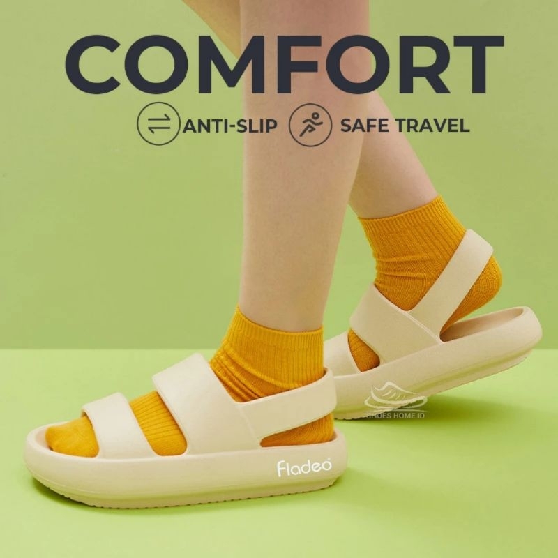 Grade Ori Sandal Gunung Fladeo Wanita Original Outdoor Karet Eva Sandal Tali Tracking Hiking Keren