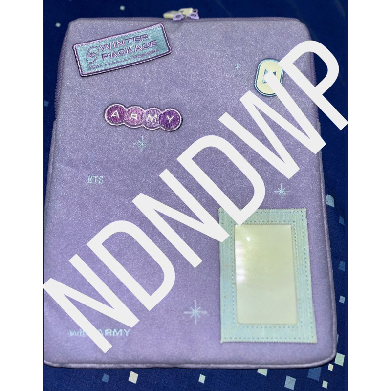 pouch laptop bts // pouch winter package BTS 2021 + wappen