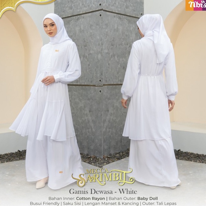 Baru codeH2t7S GAMIS PUTIH NIBRAS MECCA PROMO DISKON 5 BAJU MANASIK UMROH COUPLE KELUARGA PUTIH