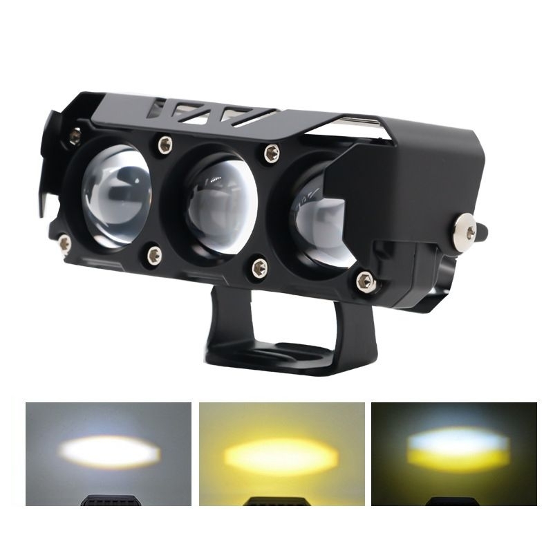 Lampu tembak laser 3 mata led super terang