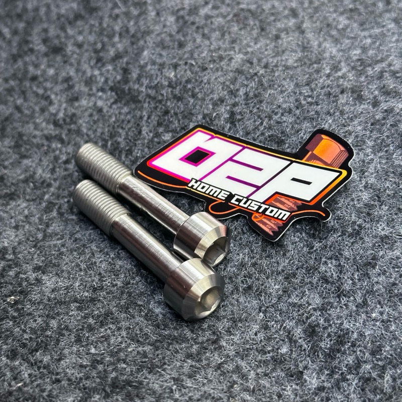 baut shock depan ceper ,baut shock lowering L stainless custom handmade titanium
