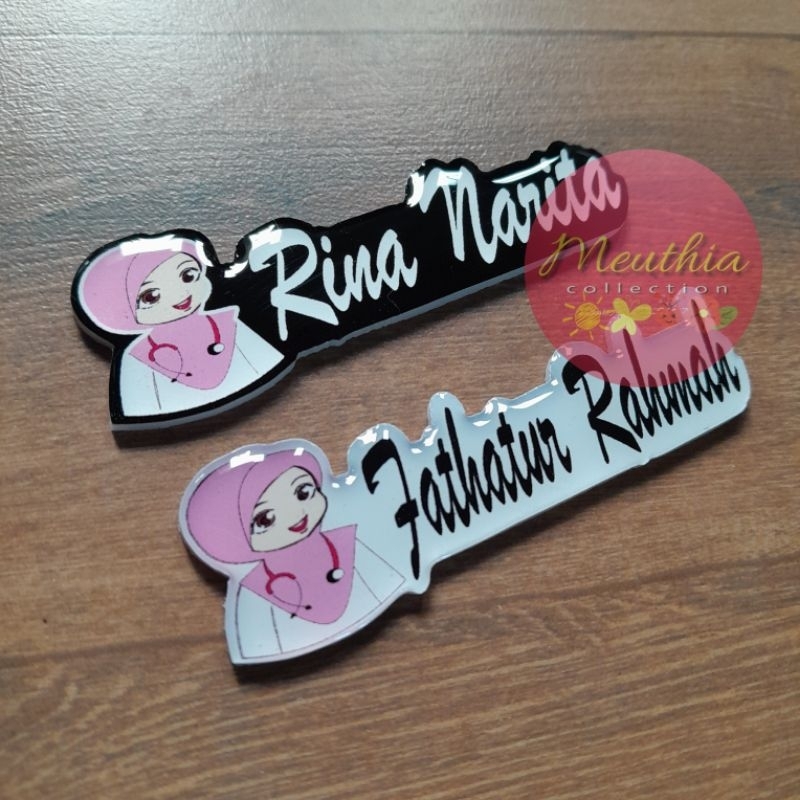 

Papan Nama Nametag Nakes Magnet
