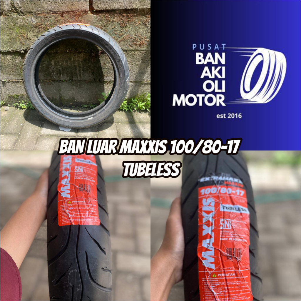 BAN LUAR MAXXIS M6233 100/80-17 TUBELESS || BAN LUAR MOTOR BEBEK MAXXIS M6233 100/80-17 TUBLESS