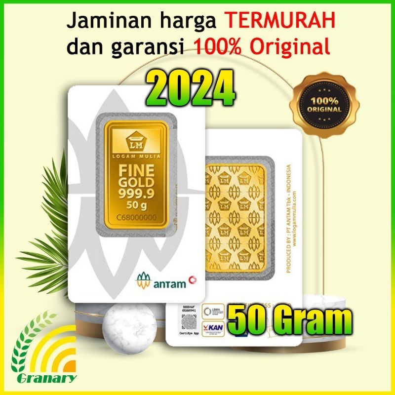 LM EMAS ANTAM 50 GRAM, LOGAM MULIA TERBARU