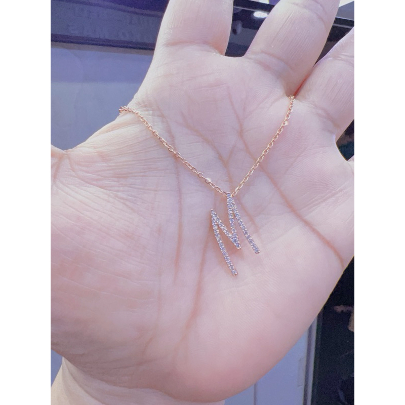 TokoMasCrownLokasariKalung Huruf New Fashion Emas Asli