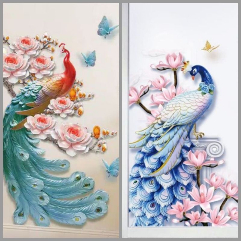 WALL STIKER 3D STICKER DINDING WALL PAPER MERAK