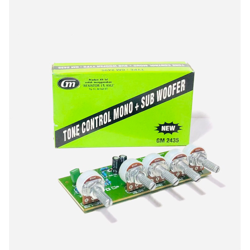 Kit Tone Control Mono GM 2435 Plus Subwoofer Hijau