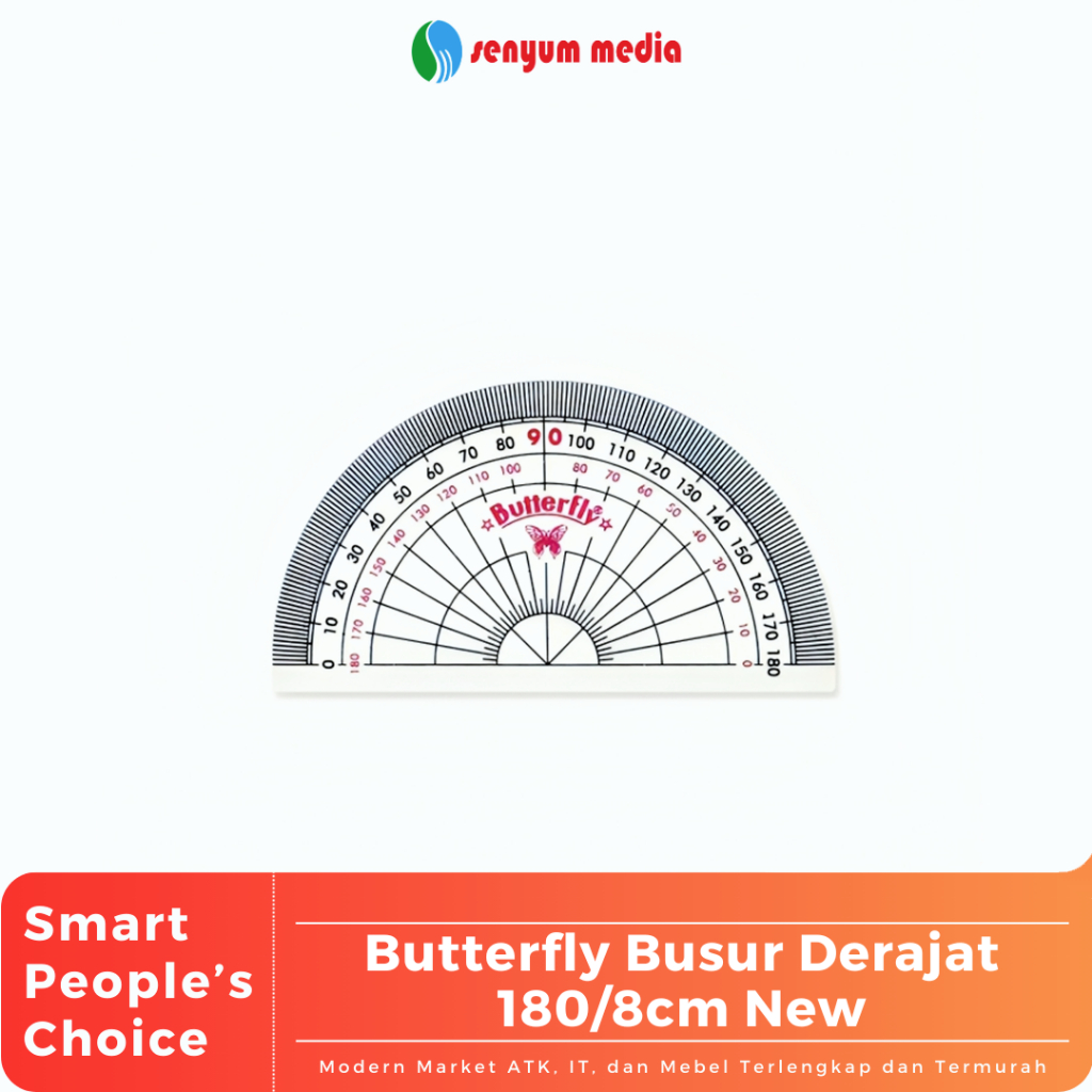 

Butterfly Busur Derajat 180/8cm New (1 Pcs) (S:PCS)