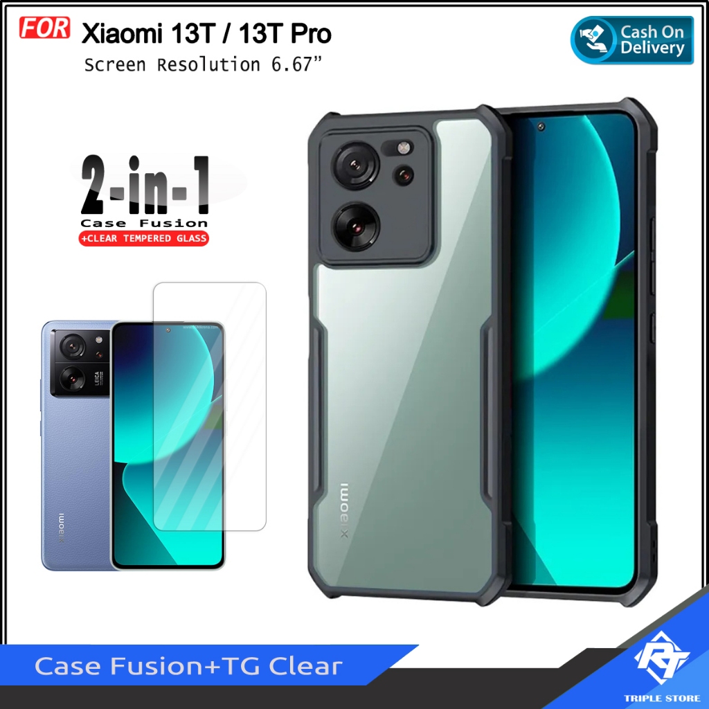 PAKET HEBAT 2in1 Case Xiaomi 13T Pro Xiaomi Mi A2 Lite Mi 10T Pro Mi 11T Pro Mi 11 Lite Redmi S2 Fre
