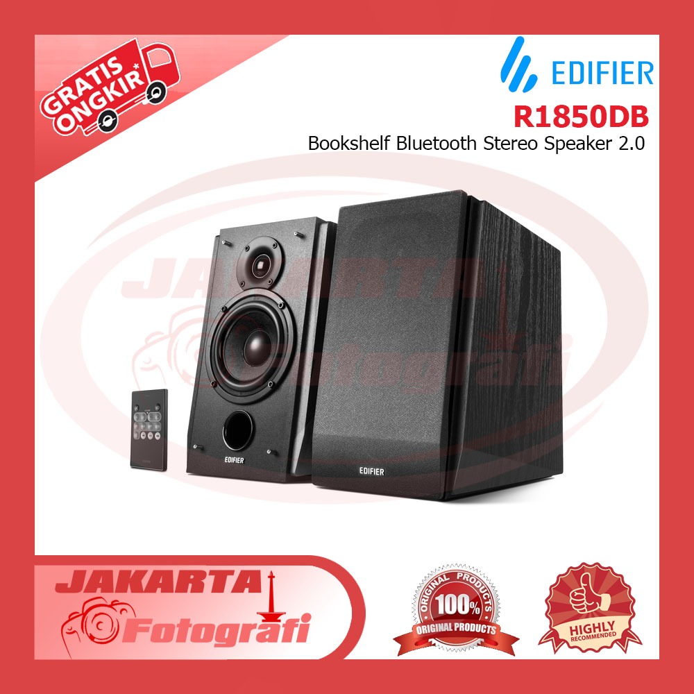 Edifier Bookshelf Bluetooth Stereo Speaker 2.0 - R1850DB