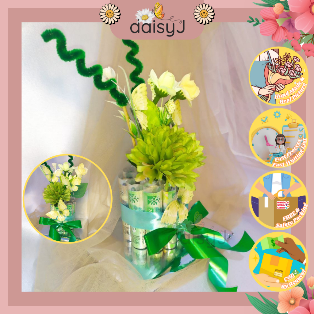 daisyJ | Money tart 10 lembar Money cake custom mini Tart Uang Mainan Custom Free Uang Mainan