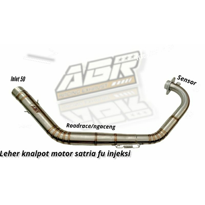 Leher knalpot road race abr racing motor satria fu injeksi new