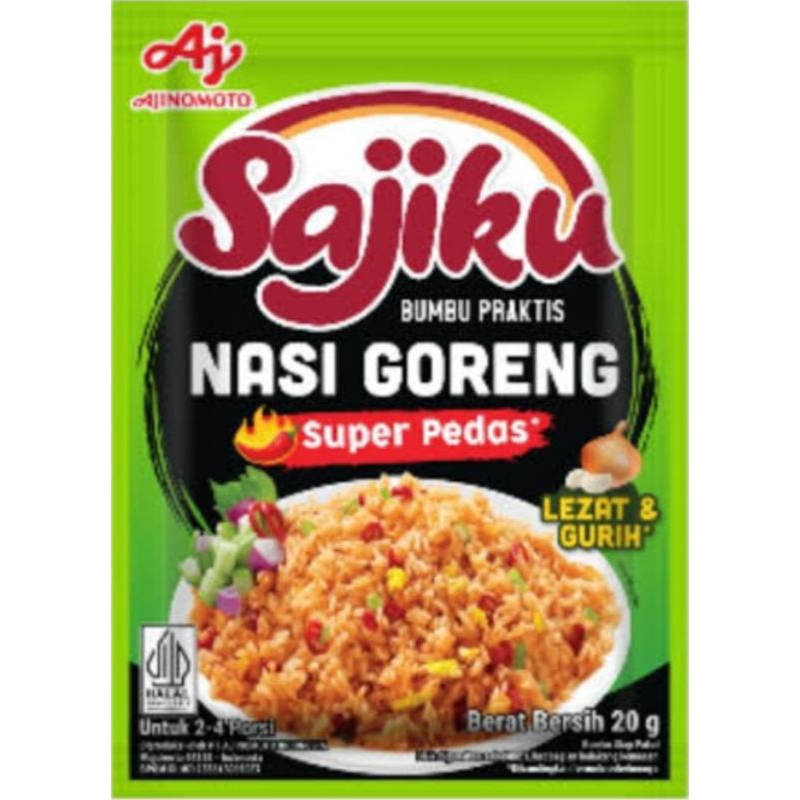 

Sajiku Bumbu Nasi Goreng Super Pedas 20gr